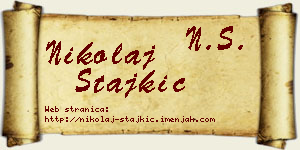 Nikolaj Stajkić vizit kartica